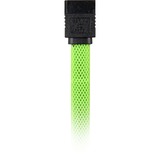 Sharkoon SATA 3 cable de SATA 0,45 m SATA 7-pin Negro, Verde verde, 0,45 m, SATA III, SATA 7-pin, SATA 7-pin, Macho/Macho, Negro, Verde