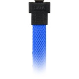 Sharkoon SATA 3 cable de SATA 0,6 m SATA 7-pin Negro, Azul azul, 0,6 m, SATA III, SATA 7-pin, SATA 7-pin, Macho/Macho, Negro, Azul