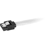 Sharkoon Sata 3 cable de SATA 0,3 m SATA 7-pin Negro, Blanco blanco, 0,3 m, SATA III, SATA 7-pin, SATA 7-pin, Macho/Macho, Negro, Blanco