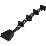 SilverStone CP06 cable de SATA Negro, Cable Y negro