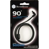 SilverStone CP08 cable de SATA 0,5 m Negro negro, 0,5 m, SATA I, Macho/Macho, Negro, Minorista