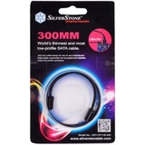 SilverStone CP11 cable de SATA 0,3 m Negro negro, 0,3 m, SATA III, Macho/Macho, Negro