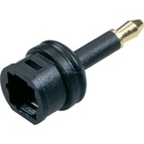 goobay 3.5mm mini - toslink, Adaptador negro, 3.5mm mini, toslink