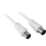 goobay 50125 cable coaxial 20 m Blanco blanco, 20 m, Coaxial, Coaxial, Blanco