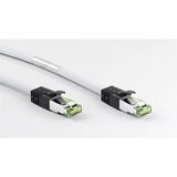 goobay 55123 cable de red Blanco 0,5 m Cat8.1 S/FTP (S-STP) blanco, 0,5 m, Cat8.1, S/FTP (S-STP), RJ-45, RJ-45