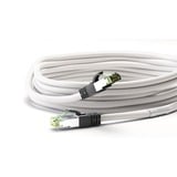 goobay 55124 cable de red Blanco 1 m Cat8.1 S/FTP (S-STP) blanco, 1 m, Cat8.1, S/FTP (S-STP), RJ-45, RJ-45