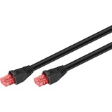 goobay 55433 cable de red Negro 15 m Cat6 U/UTP (UTP) negro, 15 m, Cat6, U/UTP (UTP), RJ-45, RJ-45