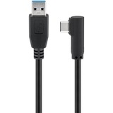 goobay 66501 cable USB 1 m USB 3.2 Gen 1 (3.1 Gen 1) USB A USB C Negro negro, 1 m, USB A, USB C, USB 3.2 Gen 1 (3.1 Gen 1), 5000 Mbit/s, Negro