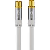 goobay 70313 cable coaxial 1 m Blanco blanco, 1 m, Coaxial, Coaxial, Blanco