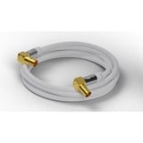 goobay 70420 cable coaxial 3 m Blanco blanco, 3 m, Coaxial, Coaxial, Blanco