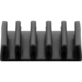 goobay 70433 organizador de cables Escritorio Soporte para cables Negro 2 pieza(s), Guía para cable negro, Soporte para cables, Escritorio, Negro