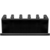 goobay 70433 organizador de cables Escritorio Soporte para cables Negro 2 pieza(s), Guía para cable negro, Soporte para cables, Escritorio, Negro