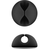 goobay 70683 organizador de cables Escritorio/pared Clip para cable Negro 5 pieza(s), Guía para cable negro, Clip para cable, Escritorio/pared, Negro