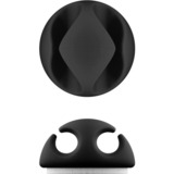 goobay 70683 organizador de cables Escritorio/pared Clip para cable Negro 5 pieza(s), Guía para cable negro, Clip para cable, Escritorio/pared, Negro