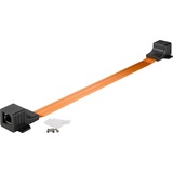 goobay 71412- cable de red Naranja 0,3 m negro/Cobre, 0,3 m, RJ-45, RJ-45