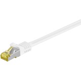 goobay 91090 cable de red Blanco 0,5 m Cat7 S/FTP (S-STP) blanco, 0,5 m, Cat7, S/FTP (S-STP), RJ-45, RJ-45