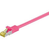 goobay 91569 cable de red Magenta 0,25 m Cat7 S/FTP (S-STP) rosa neón, 0,25 m, Cat7, S/FTP (S-STP), RJ-45, RJ-45
