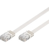 goobay 93357 cable de red Blanco 0,5 m Cat5e U/UTP (UTP) blanco, 0,5 m, Cat5e, U/UTP (UTP), RJ-45, RJ-45