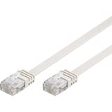 goobay 93357 cable de red Blanco 0,5 m Cat5e U/UTP (UTP) blanco, 0,5 m, Cat5e, U/UTP (UTP), RJ-45, RJ-45