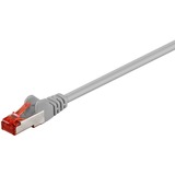 goobay 93569 cable de red Gris 1 m Cat6 S/FTP (S-STP) gris, 1 m, Cat6, S/FTP (S-STP), RJ-45, RJ-45