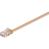 goobay 95880 cable de red Marrón claro 1 m Cat6 U/UTP (UTP) marrón, 1 m, Cat6, U/UTP (UTP), RJ-45, RJ-45