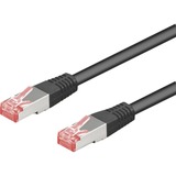 goobay CAT 6-1000 SSTP PIMF Black 10m cable de red Negro negro, 10 m, RJ-45, RJ-45