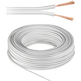 goobay LSK 2x1.5 - 50m cable de audio Blanco blanco, 50 m, Blanco