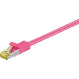 goobay RJ-45 CAT7 3m cable de red Magenta S/FTP (S-STP) rosa neón, 3 m, Cat7, S/FTP (S-STP), RJ-45, RJ-45