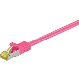 goobay RJ-45 CAT7 5m cable de red Magenta S/FTP (S-STP) rosa neón, 5 m, Cat7, S/FTP (S-STP), RJ-45, RJ-45