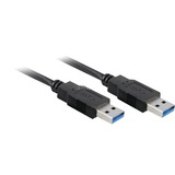 goobay USB 3.0 AA 300 HiSpeed, 3m cable USB USB A Negro negro, 3m, 3 m, USB A, USB A, Macho/Macho, Negro