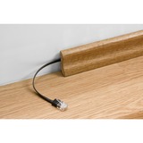 goobay V-UTP6005S-FLAT cable de red Negro 0,5 m Cat6 U/UTP (UTP) negro, 0,5 m, Cat6, U/UTP (UTP), RJ-45, RJ-45, Negro