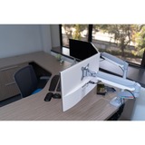 Kensington Brazo SmartFit® de altura ajustable con controles de un solo toque para dos monitores, Soporte de monitor gris, Atornillado, 9 kg, 33 cm (13"), 81,3 cm (32"), 100 x 100 mm, Plata