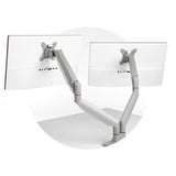 Kensington Brazo SmartFit de altura ajustable con un toque para dos monitores, Soporte de monitor gris, Atornillado, 9 kg, 33 cm (13"), 81,3 cm (32"), 100 x 100 mm, Plata