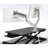 Kensington Brazo SmartFit de altura ajustable con un toque para dos monitores, Soporte de monitor gris, Atornillado, 9 kg, 33 cm (13"), 81,3 cm (32"), 100 x 100 mm, Plata