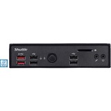Shuttle XPС slim DS10U3 1,3 l tamaño PC Negro Intel® SoC BGA 1528 i3-8145U 2,1 GHz, Barebone negro, 1,3 l tamaño PC, Intel® SoC, BGA 1528, DDR4-SDRAM, SATA, 65 W