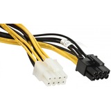 Supermicro CBL-PWEX-0665, Cable negro/Amarillo