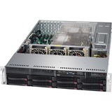 Supermicro SuperServer 6029P-TRT Intel C622 LGA 3647 (Socket P) Bastidor (2U) Negro, Barebone negro, Intel C622, LGA 3647 (Socket P), 10,4 GT/s, DDR4-SDRAM, 2000 GB, 512 GB