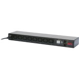 APC AP7920B unidad de distribución de energía (PDU) 8 salidas AC 0U/1U Negro, Distribuidor negro, Regulado, Conmutado, 0U/1U, Horizontal/Vertical, Negro, 8 salidas AC, C13 acoplador