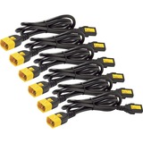 APC AP8702S-WW cable de transmisión Negro 0,61 m C14 acoplador C13 acoplador negro, 0,61 m, C14 acoplador, C13 acoplador, 10 A