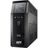 APC BACK UPS PRO BR 1200VA Línea interactiva 1,2 kVA 720 W 8 salidas AC negro, Línea interactiva, 1,2 kVA, 720 W, Seno, C13 acoplador, 8 salidas AC