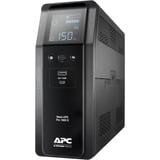 APC BR1600SI sistema de alimentación ininterrumpida (UPS) Línea interactiva 1,6 kVA 960 W 8 salidas AC negro, Línea interactiva, 1,6 kVA, 960 W, Seno, 176 V, 294 V