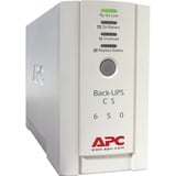 APC Back-UPS En espera (Fuera de línea) o Standby (Offline) 0,65 kVA 400 W 4 salidas AC beige, En espera (Fuera de línea) o Standby (Offline), 0,65 kVA, 400 W, Seno, 160 V, 286 V, Minorista