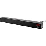 APC Basic Rack PDU unidad de distribución de energía (PDU) 12 salidas AC 0U/1U Negro, Regleta negro, Básico, 0U/1U, Monofásico, Horizontal/Vertical, Negro, 12 salidas AC