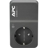 APC PM1WB-GR limitador de tensión Negro 1 salidas AC 230 V, Protección contra sobretensión negro, 918 J, 1 salidas AC, Tipo F, 230 V, 13000 A, 13000 A