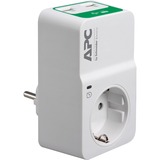 APC PM1WU2-GR limitador de tensión Blanco 1 salidas AC 230 V, Protección contra sobretensión blanco, 918 J, 1 salidas AC, 230 V, 50 Hz +/- 5 Hz, Blanco, 150 g