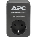 APC PME1WB-GR limitador de tensión Negro, Gris 1 salidas AC 230 V, Protección contra sobretensión negro, 680 J, 1 salidas AC, Tipo F, 230 V, 50/60 Hz, 16 A