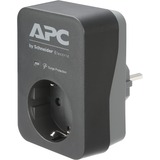 APC PME1WB-GR limitador de tensión Negro, Gris 1 salidas AC 230 V, Protección contra sobretensión negro, 680 J, 1 salidas AC, Tipo F, 230 V, 50/60 Hz, 16 A