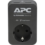 APC PME1WU2B-GR limitador de tensión Negro, Gris 1 salidas AC 230 V, Protección contra sobretensión antracita/Gris, 680 J, 1 salidas AC, Tipo F, 230 V, 50/60 Hz, 16 A