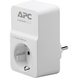 APC SurgeArrest Blanco 1 salidas AC 230 V, Protección contra sobretensión blanco, 918 J, 1 salidas AC, Tipo F, 230 V, 50 Hz, 13000 A