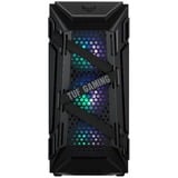 ASUS TUF Gaming GT301 Midi Tower Negro, Cajas de torre negro, Midi Tower, PC, Negro, ATX, micro ATX, Mini-ATX, Acrilonitrilo butadieno estireno (ABS), Acero, Vidrio templado, 16 cm